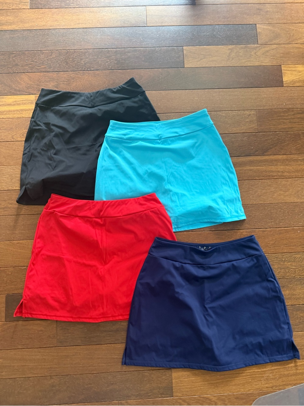 Women’s Athletic Skorts- Black, Turquoise, Red, Navy